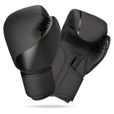 Luvas de luta de boxe de alta qualidade 8 oz preto