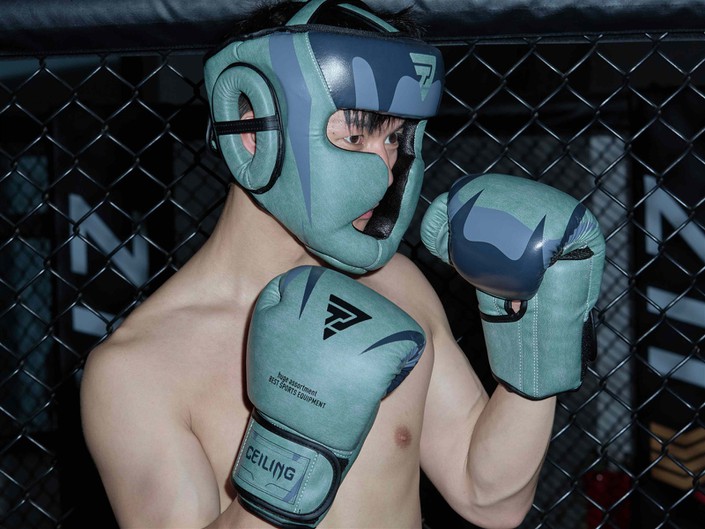 boxing gloves and headgear boxing gloves and headgear